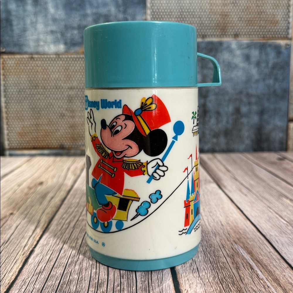 Vintage Aladdin Walt Disney World Metal Lunch Box and Thermos - Picture 9 of 16